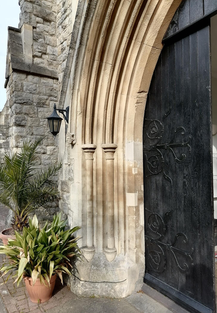 Church porch door